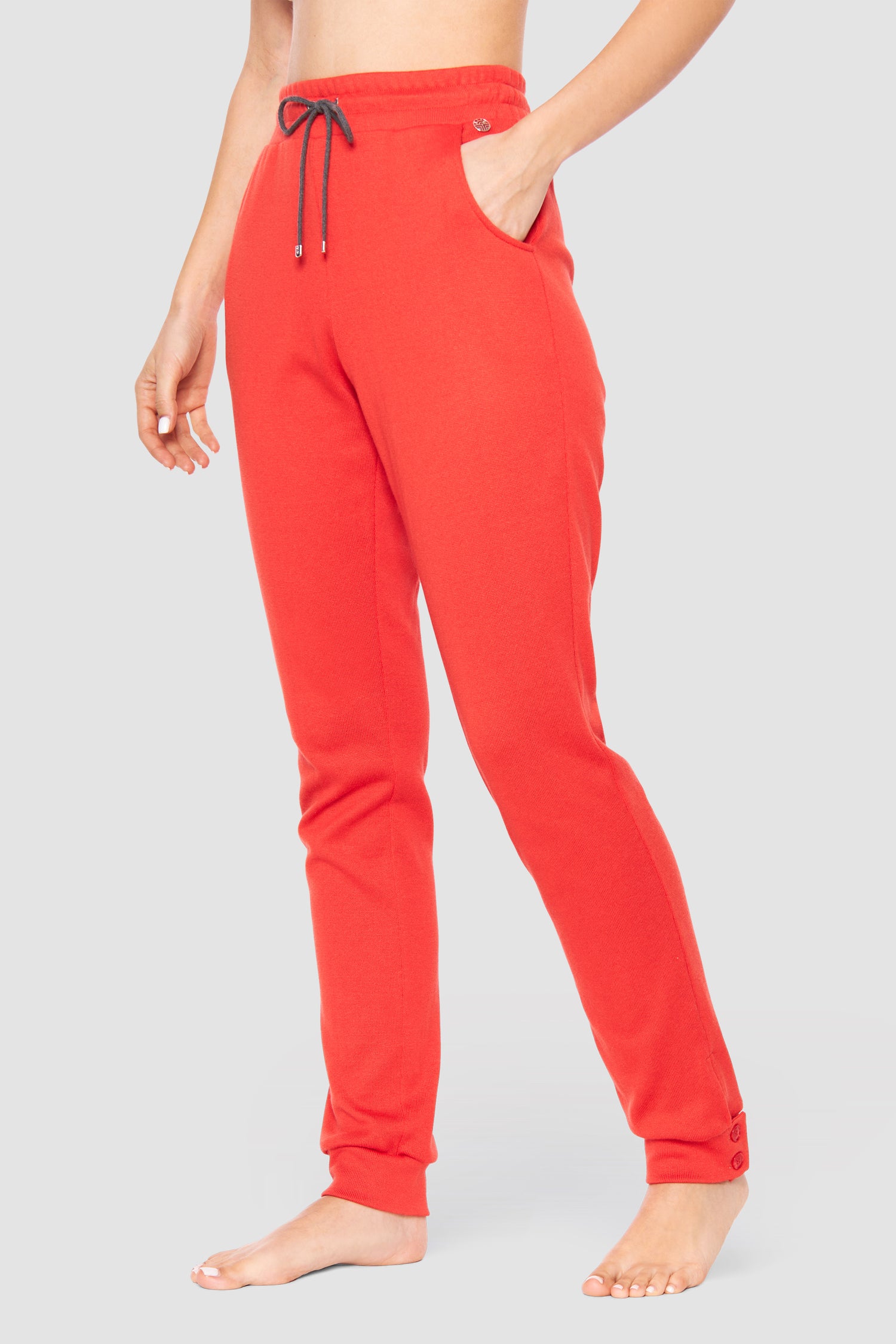 Feraud Pants, 1/1, Pockets, Cuffed Knit Uni (3231327) Red