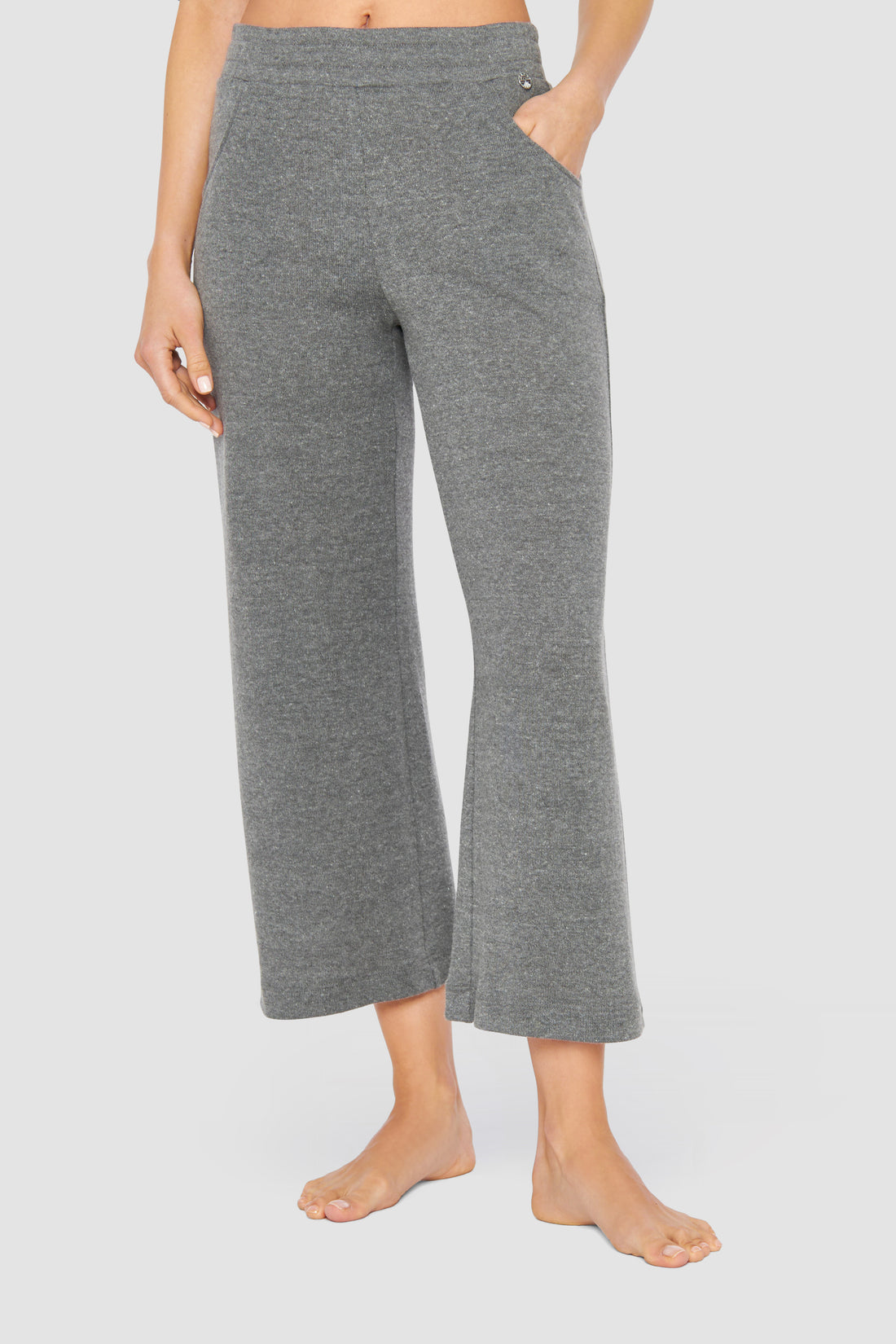Feraud Pants, 7/8, Pockets Knit Uni (3231328) Heather Dark Grey