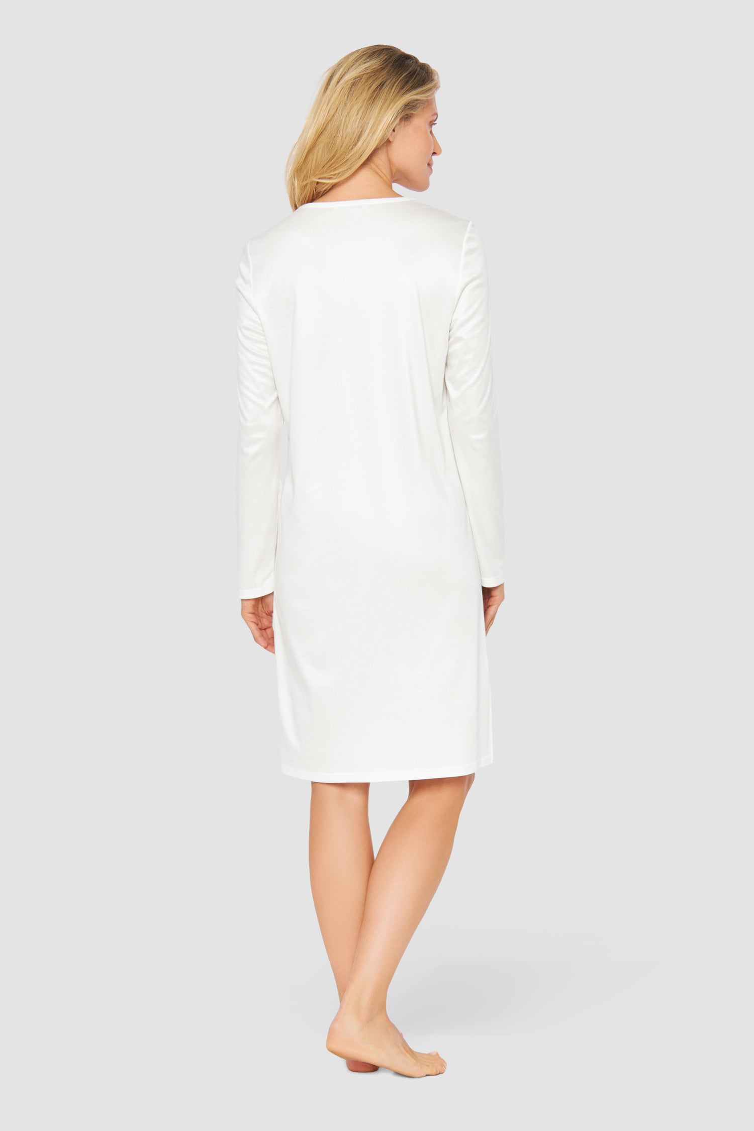 Feraud Night Dress, 1/1 Sleeve, V-Neck Raffinesse (3231346) Ivory