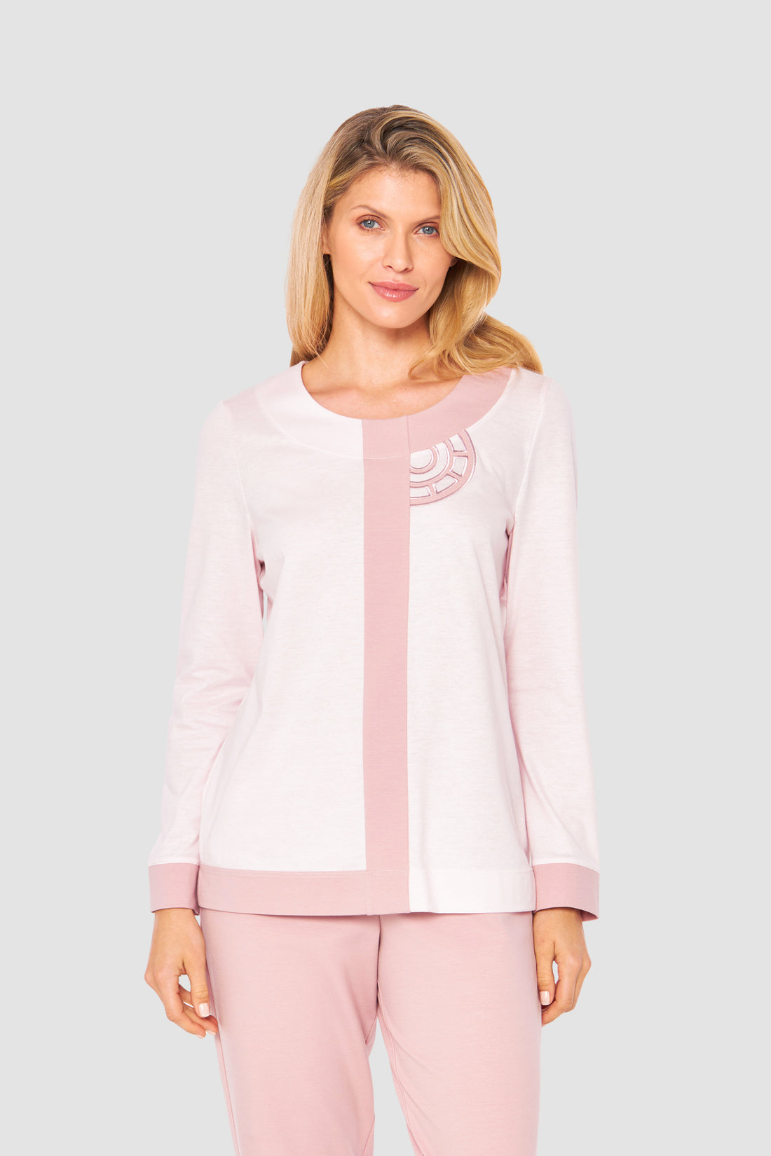 Feraud Pajama,1/1 Sleeve, Pants 1/1, Round Neck Col (3231379) Colourblocking