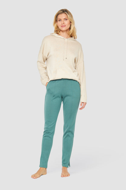 Feraud Pants, 1/1, Pockets, Slim Knit Uni (3231393) Frozen Green