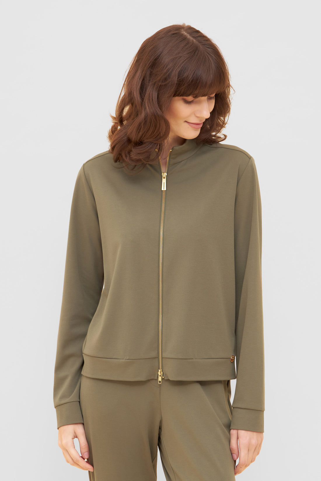 Feraud Jacket, 1/1 Sleeve, Zipper Olive (3235101) Olive