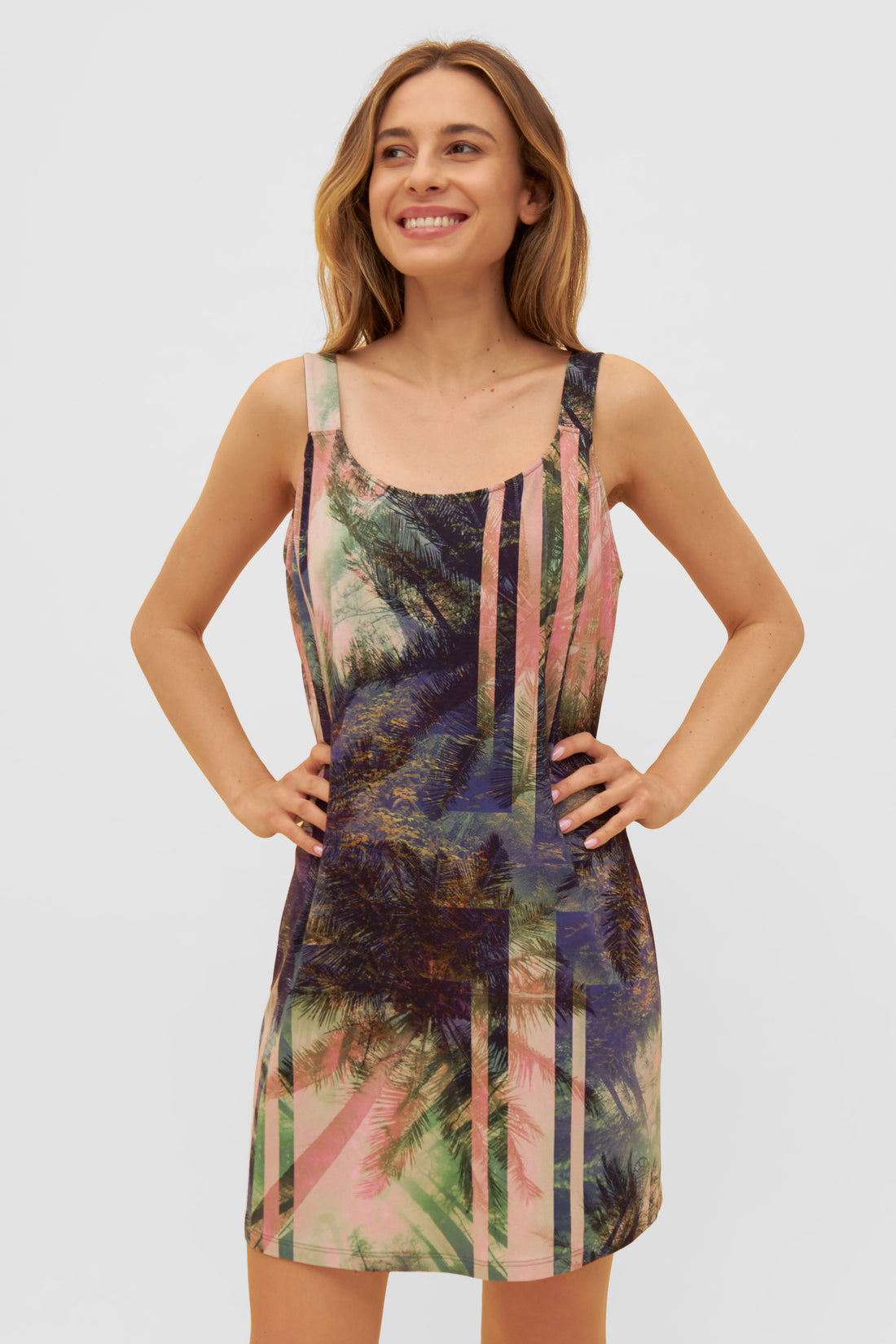 Feraud Beach Dress, Sleeveless, Round Neck, Ubb Mystical (3235109) Palm Beach