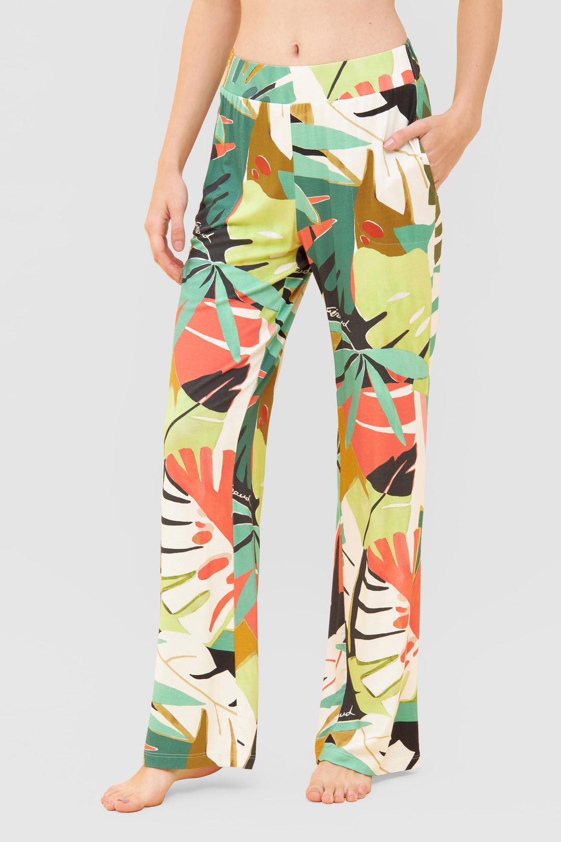 Feraud Pants, 1/1 Fauna Leaves (3235142) Multicolor Leaves