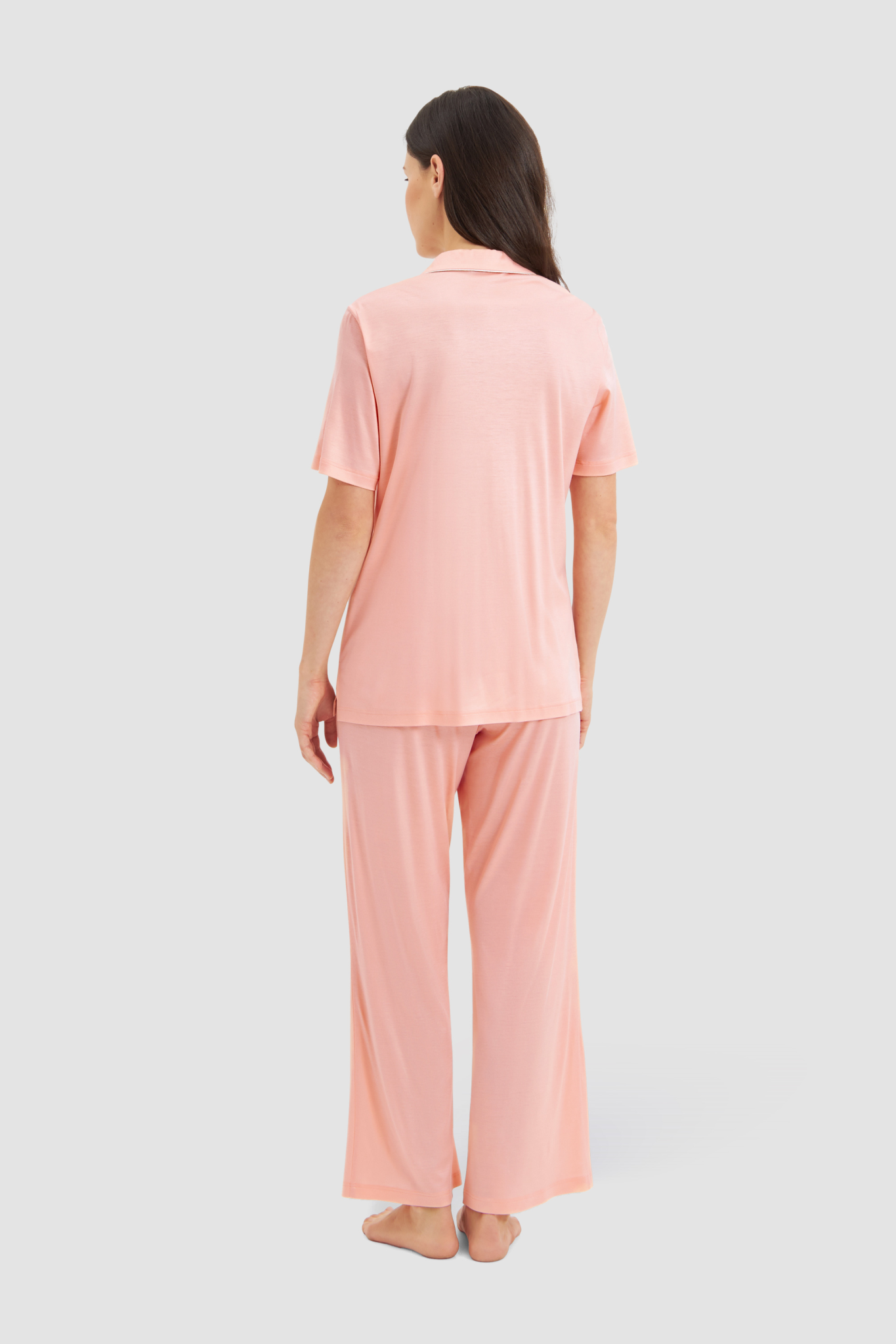Féraud Pyjamas back view in Sun Orange