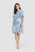 Féraud Nightgown on model in Zebra