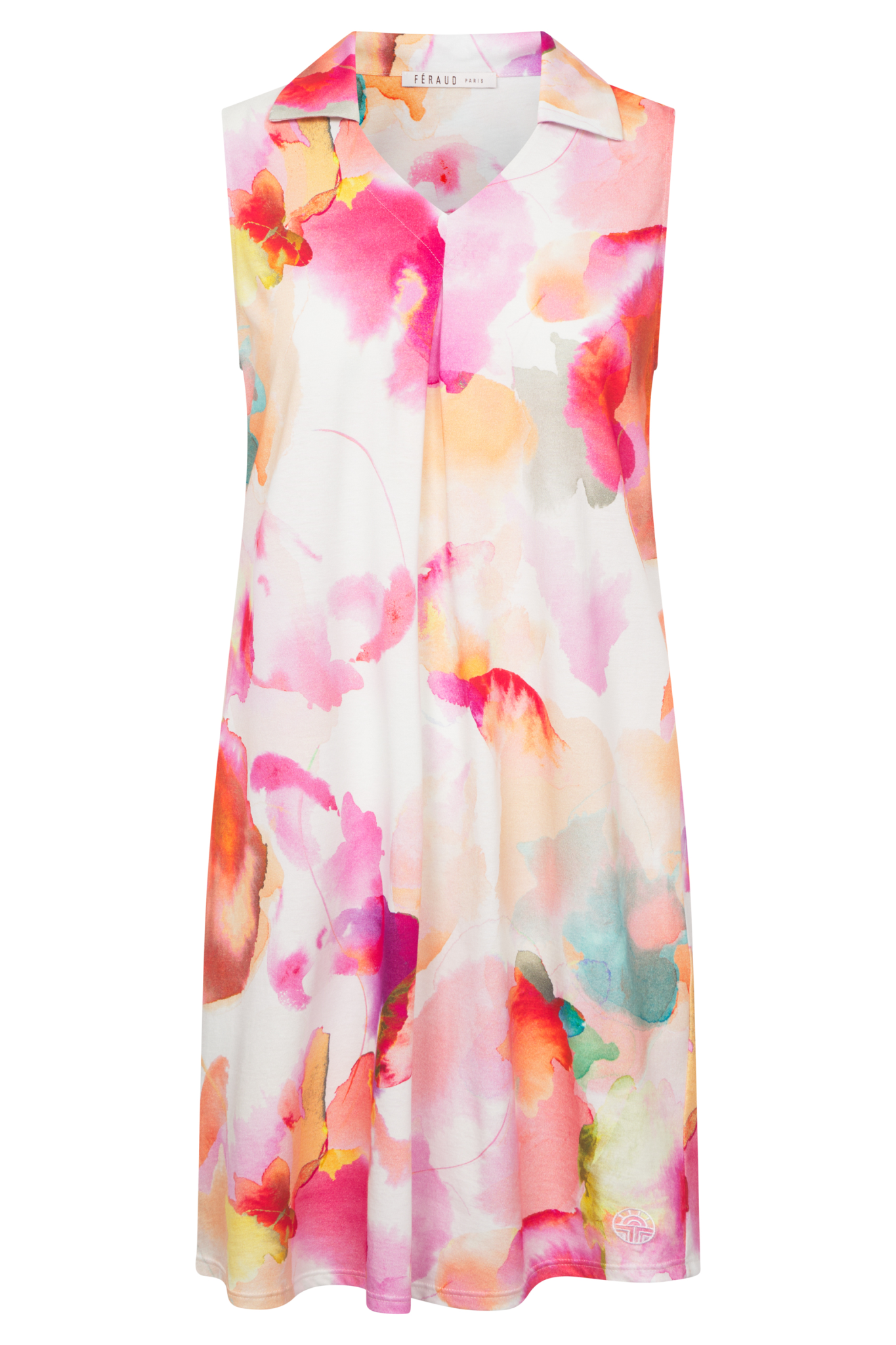 Féraud Nightgown front view in Fancy Flower