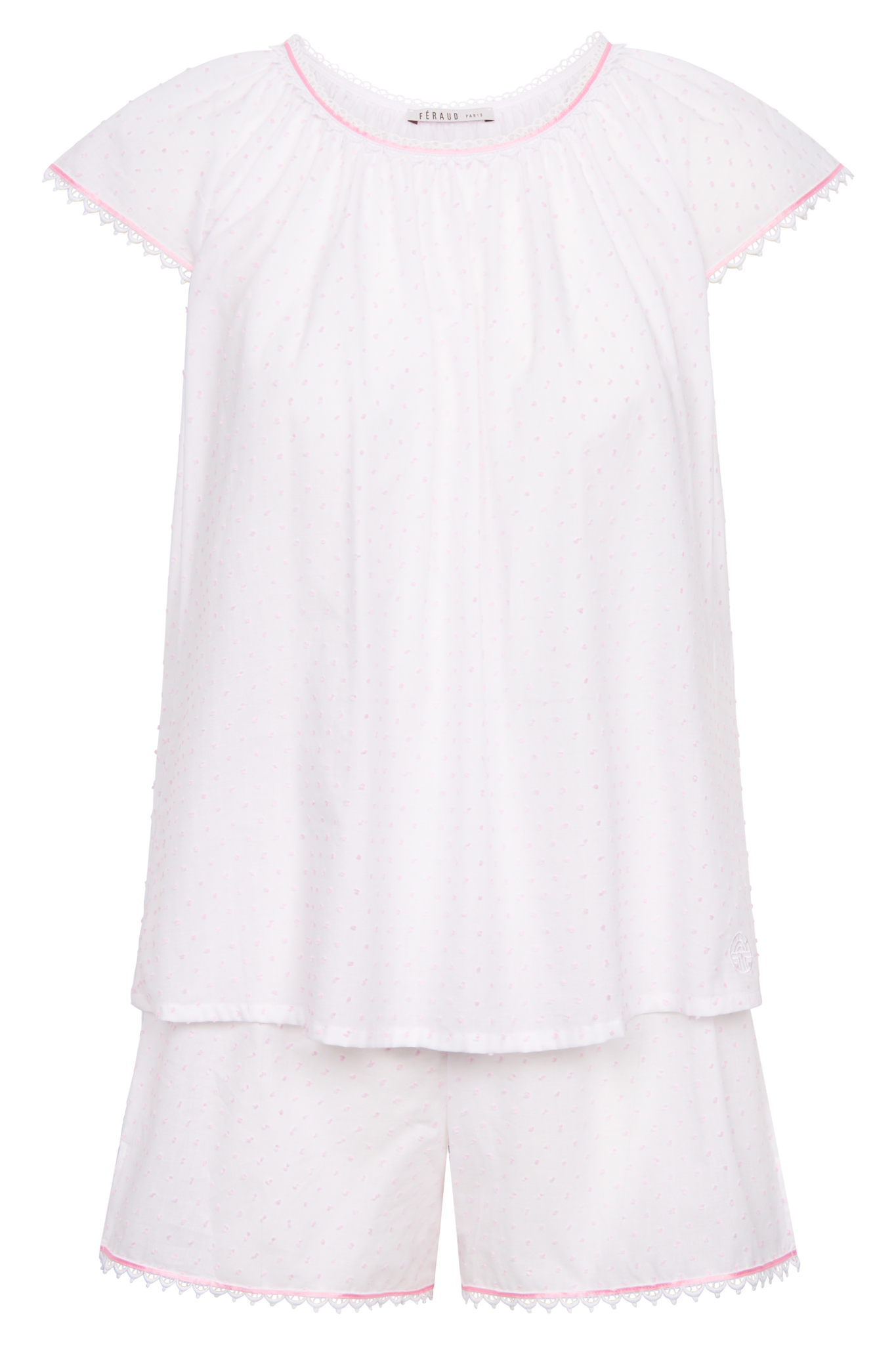 Féraud Pyjamas front view in Mini Dots