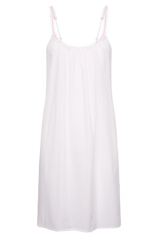 Féraud Nightgown front view in Mini Dots
