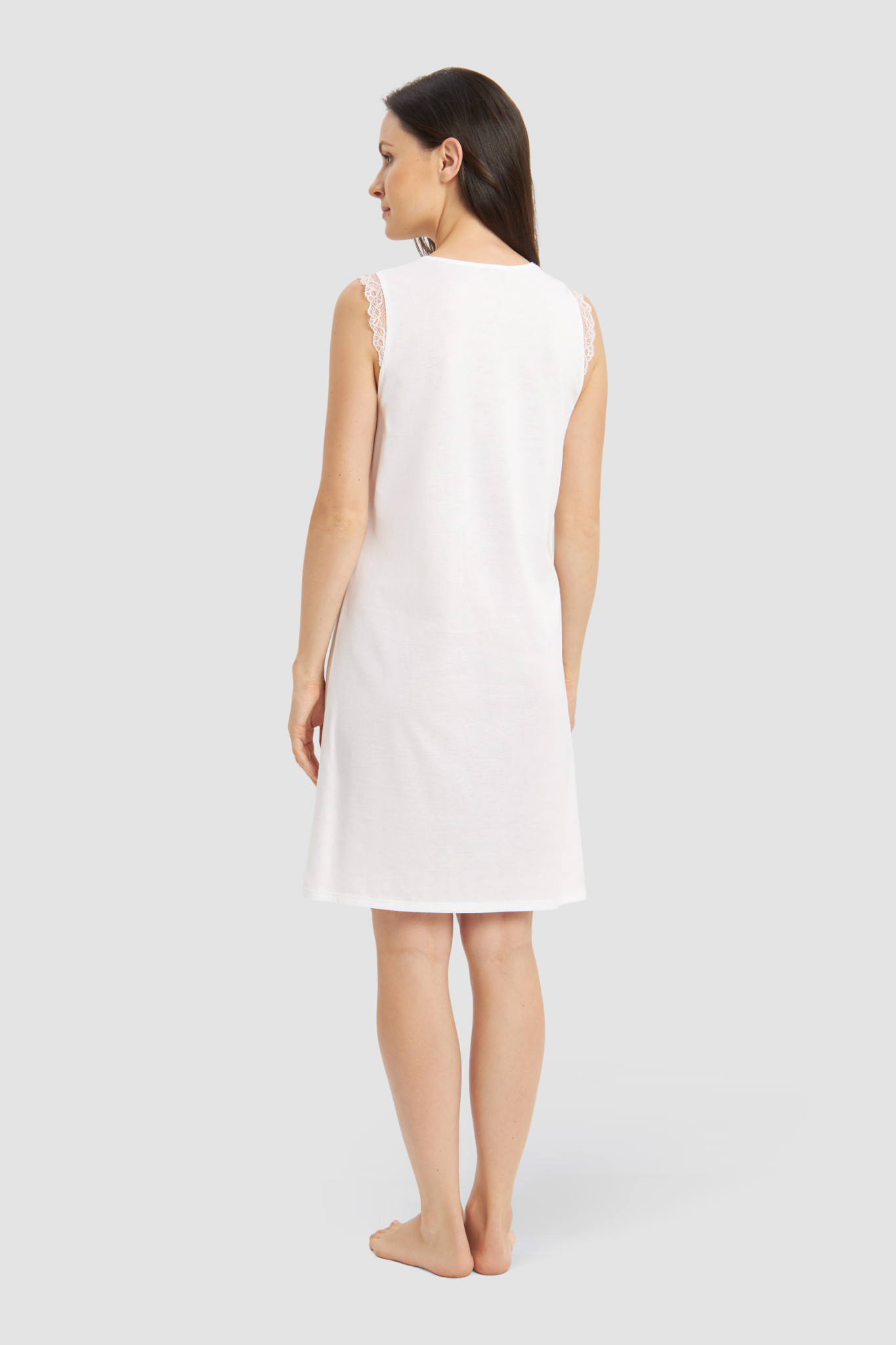 Féraud Nightgown back view in White
