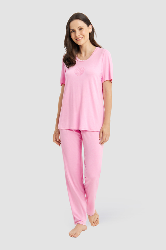 Féraud Pyjamas on model in Heather Rose