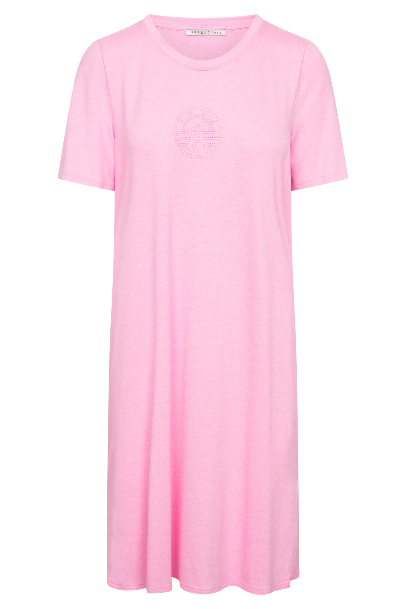 Féraud Nightgown front view in Heather Rose