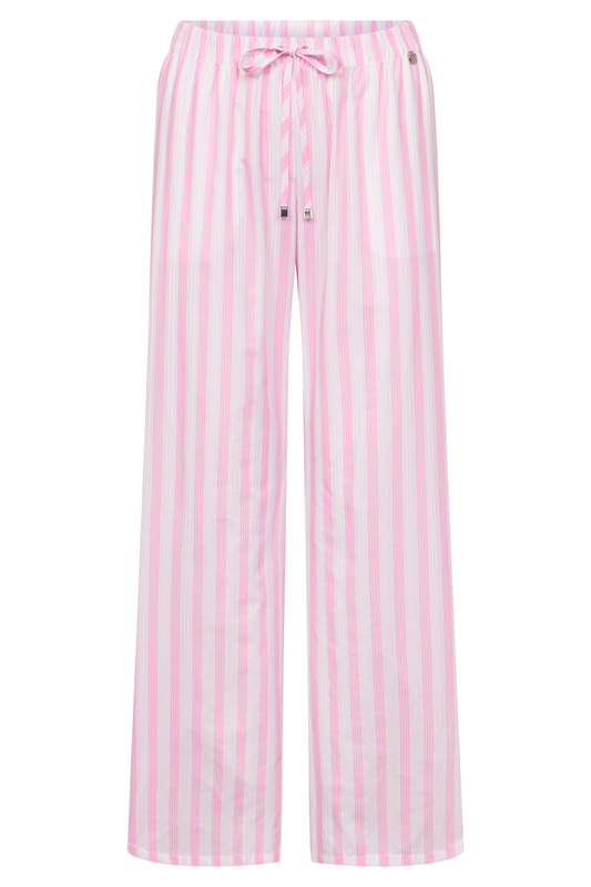 Féraud Lounge Pants front view in Rose Stripe