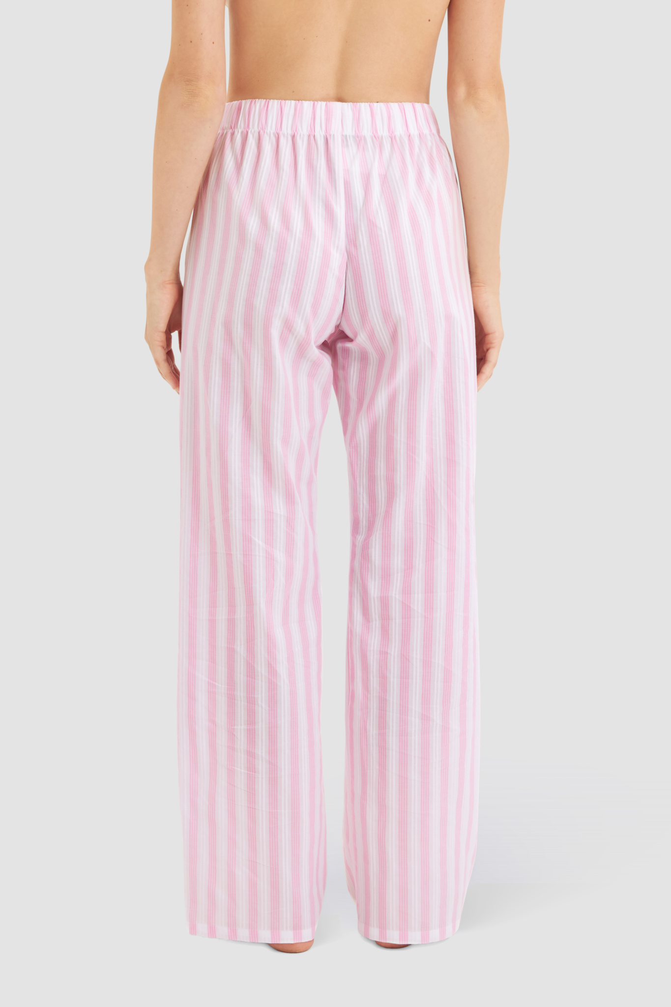 Féraud Lounge Pants back view in Rose Stripe