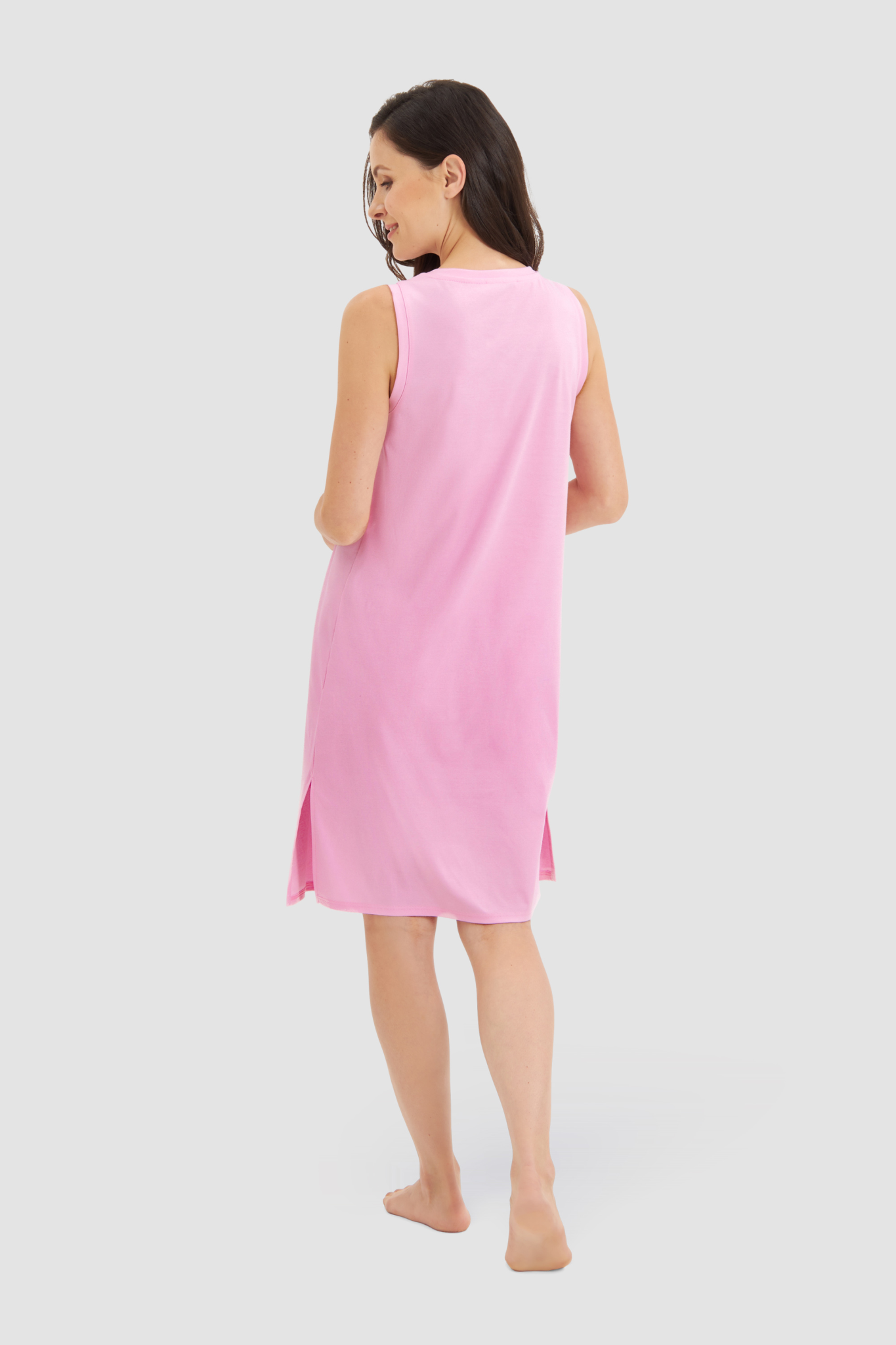 Féraud Nightgown back view in English Rose
