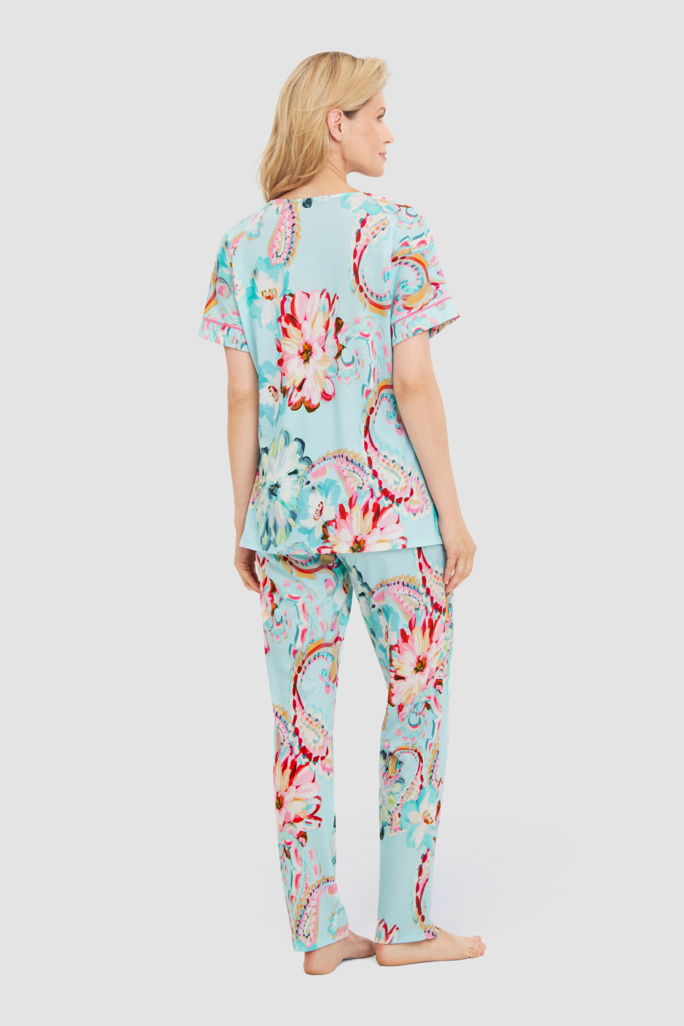 Féraud Pyjamas back view in Big Paisley