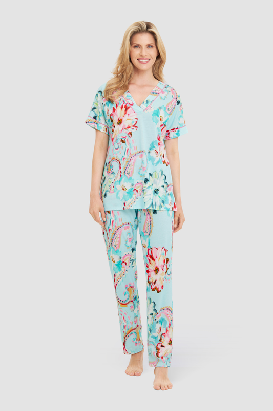 Féraud Pyjamas on model in Big Paisley