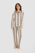 Féraud Pyjamas on model in Stripe Black
