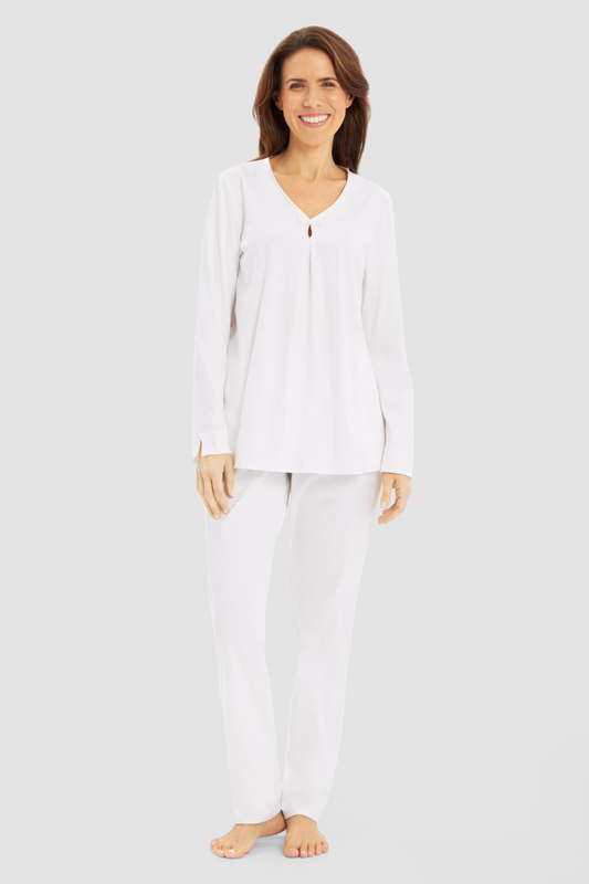 Féraud Pyjamas on model in Ivory