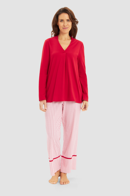 Féraud Pyjamas on model in Minimal Print