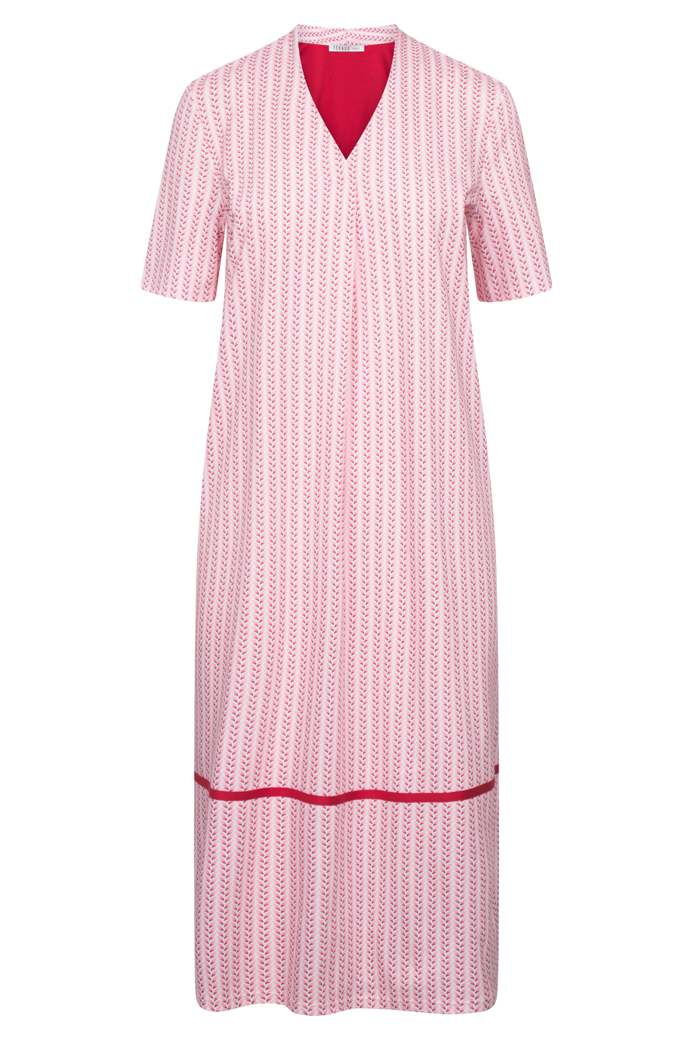 Féraud Nightgown front view in Minimal Print