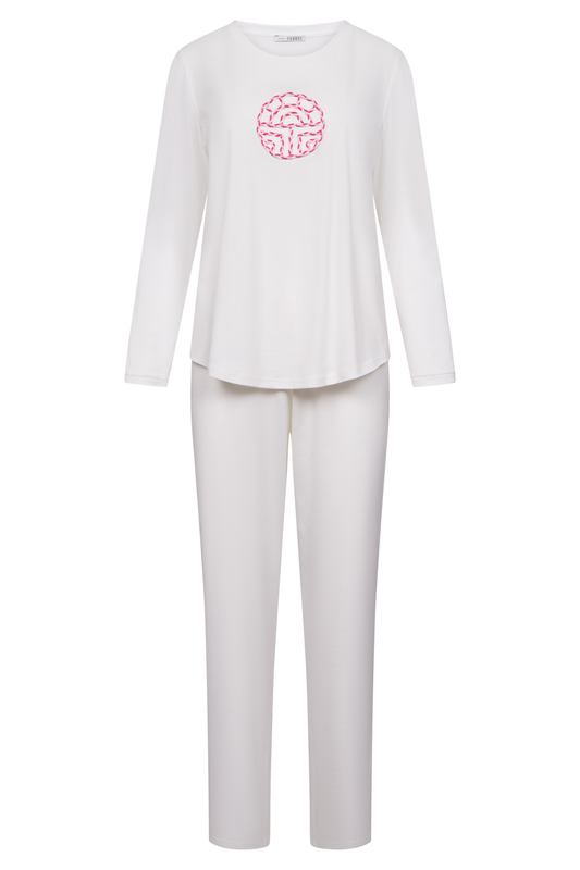 Féraud Pyjamas front view in Ivory