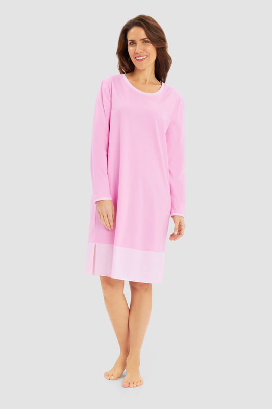 Féraud Nightgown on model in Orchidee