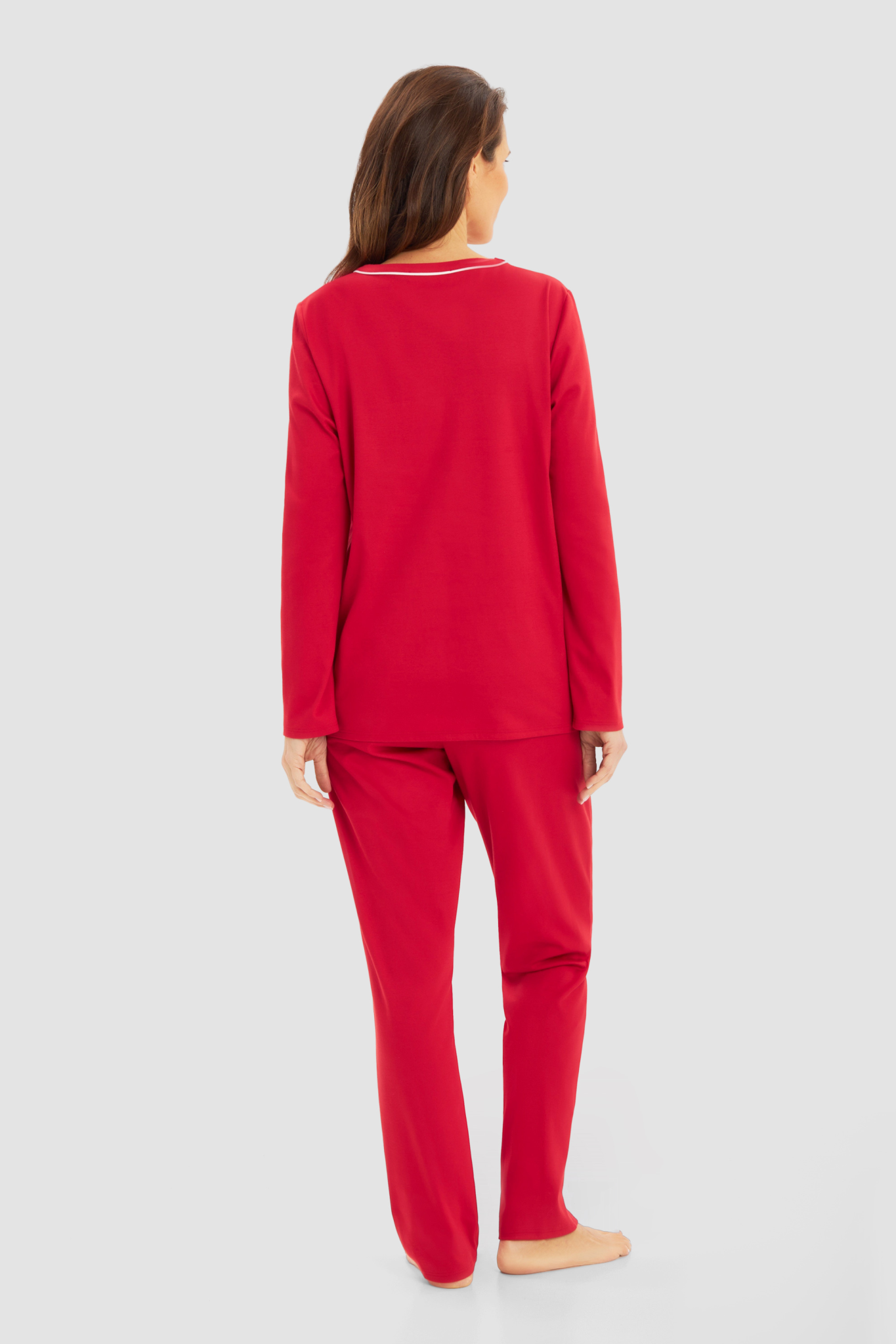 Féraud Pyjamas back view in Red