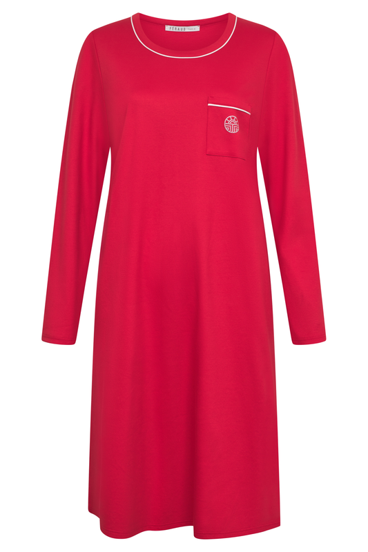 Féraud Nightgown front view in Red
