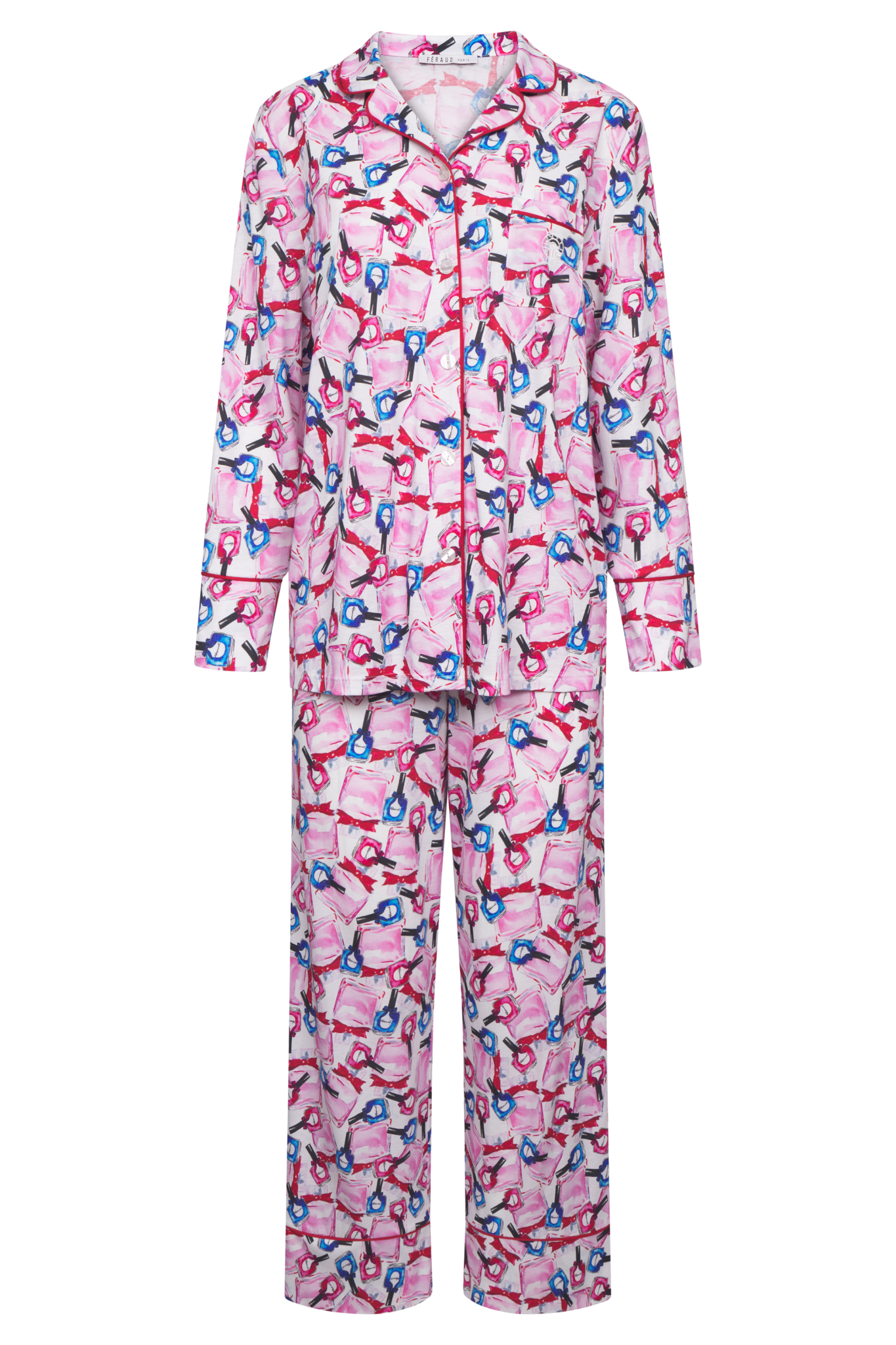 Féraud Pyjamas front view in Artprint