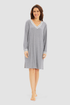 Féraud Nightgown on model in Heather Grey