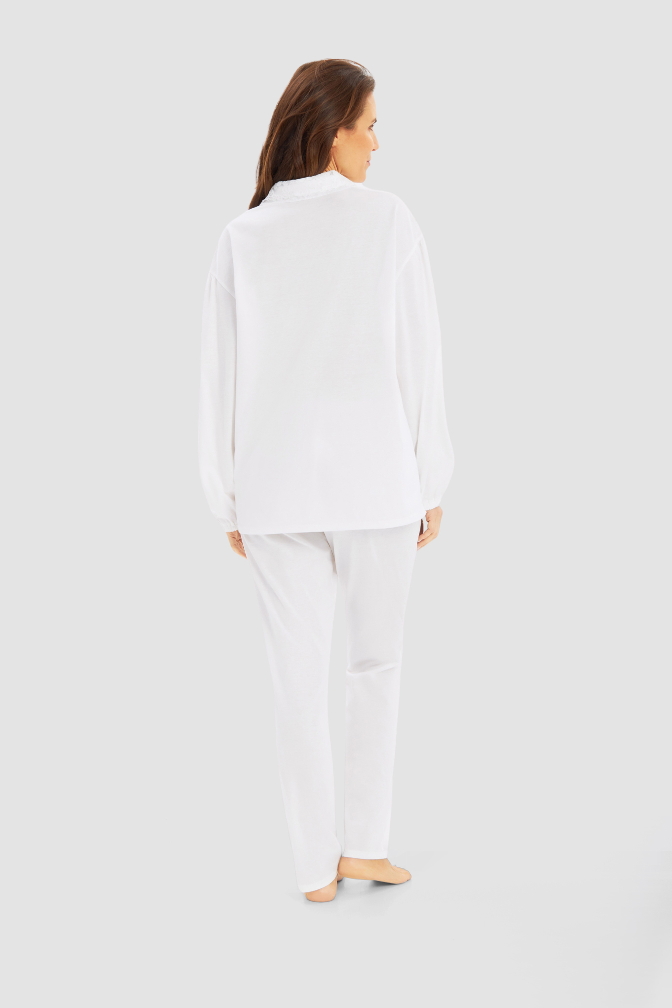 Féraud Pyjamas back view in Ivory