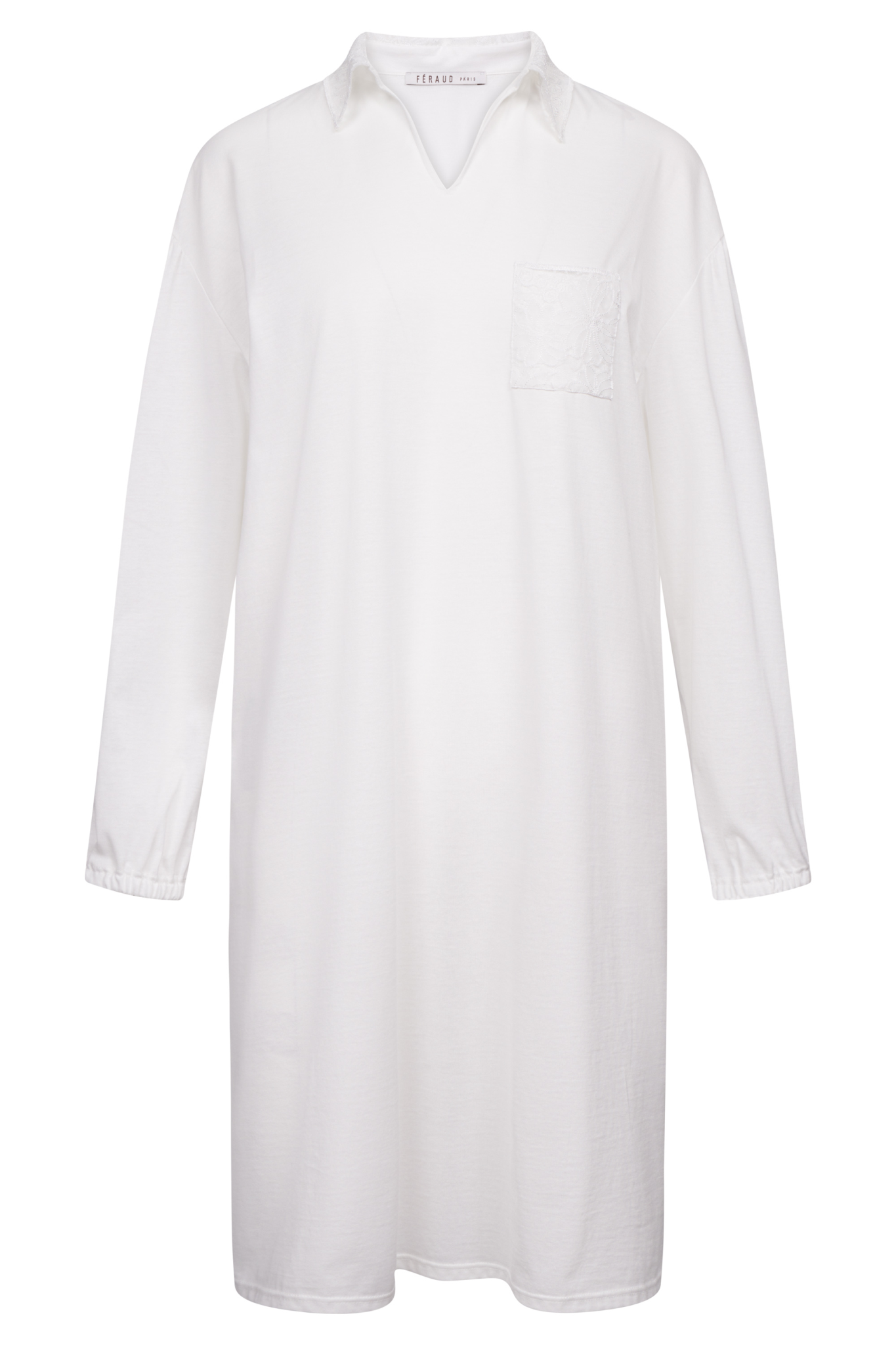 Féraud Nightgown front view in Ivory