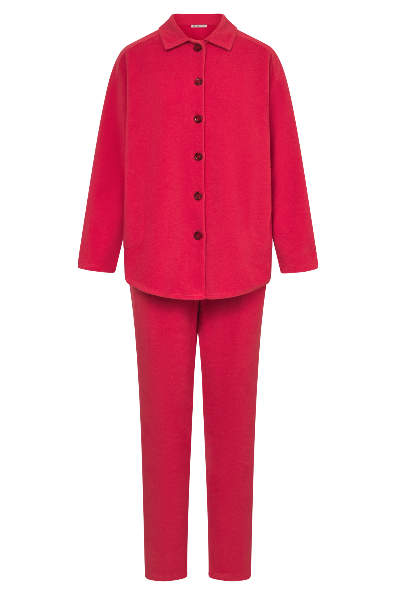 Féraud Lounge Set front view in Red