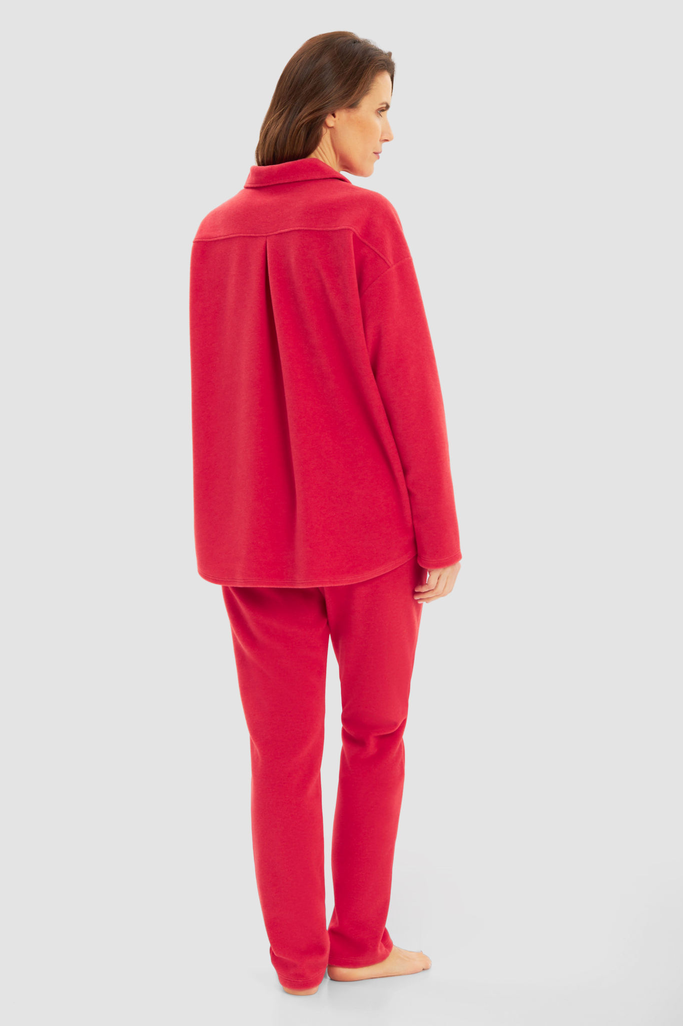 Féraud Lounge Set back view in Red