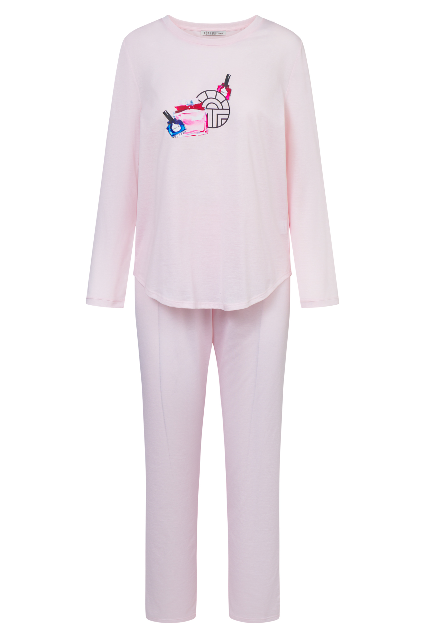 Féraud Pyjamas front view in Rose
