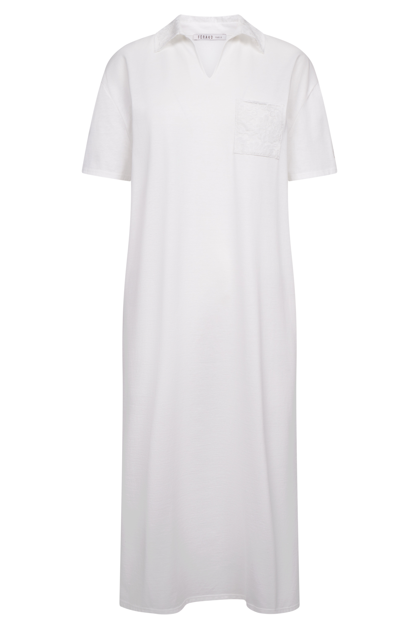 Féraud Nightgown front view in Ivory