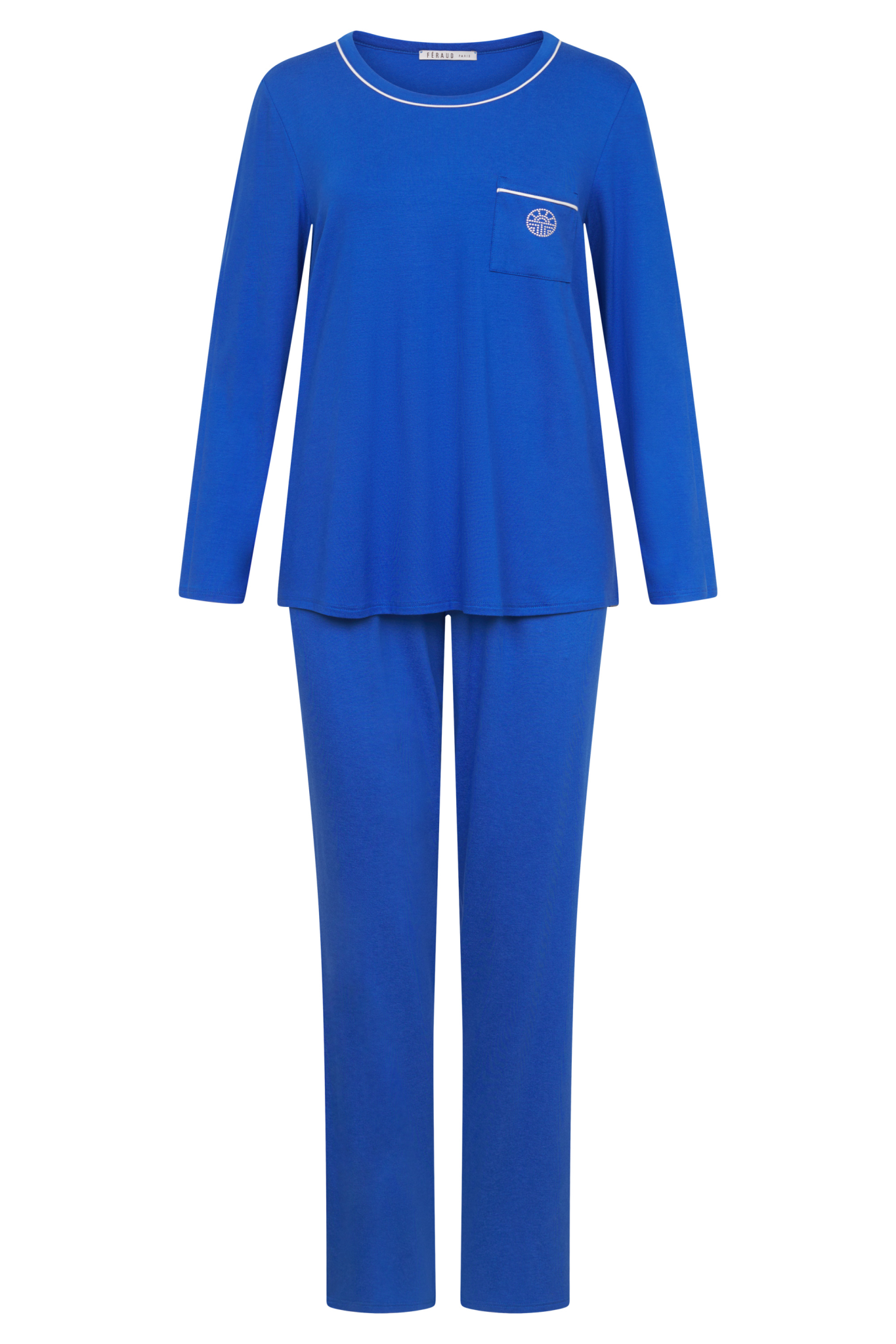 Féraud Pyjamas front view in Royal