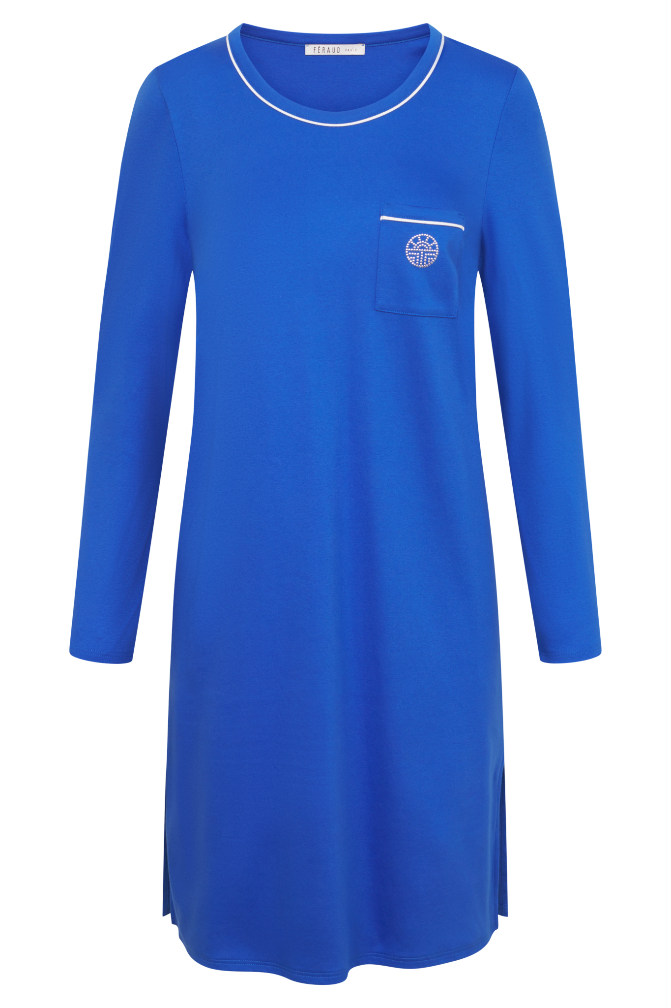 Féraud Nightgown front view in Royal