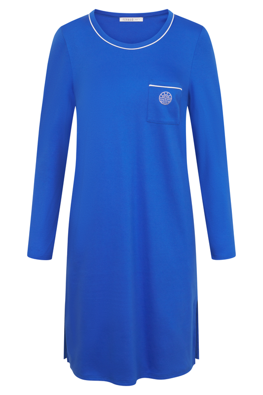 Féraud Nightgown front view in Royal