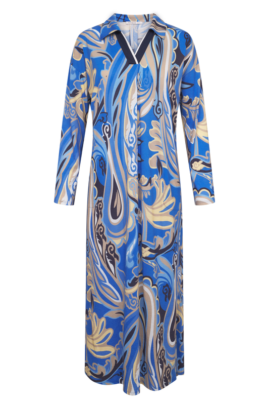 Féraud Nightgown front view in Big Paisley