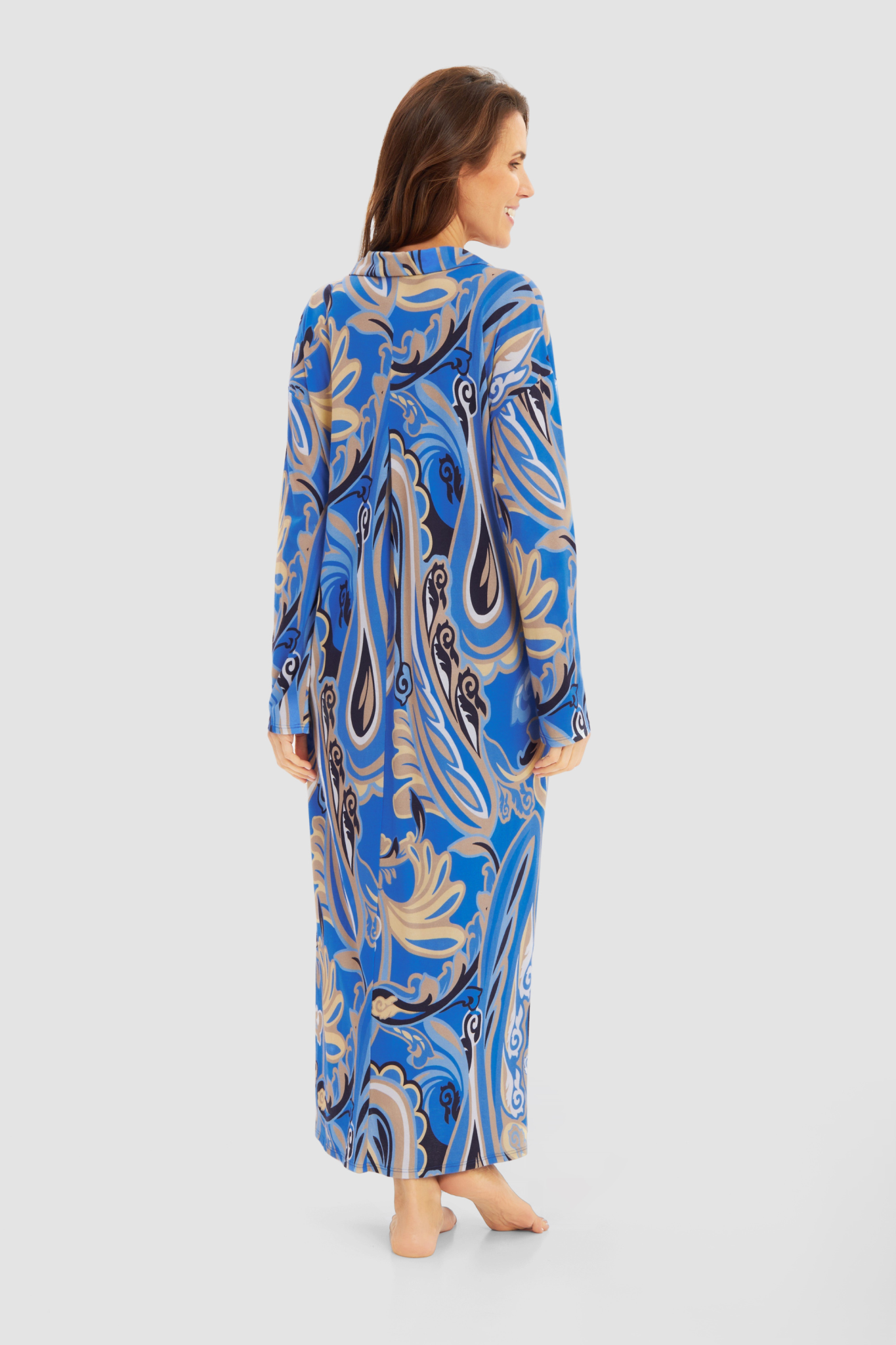 Féraud Nightgown back view in Big Paisley