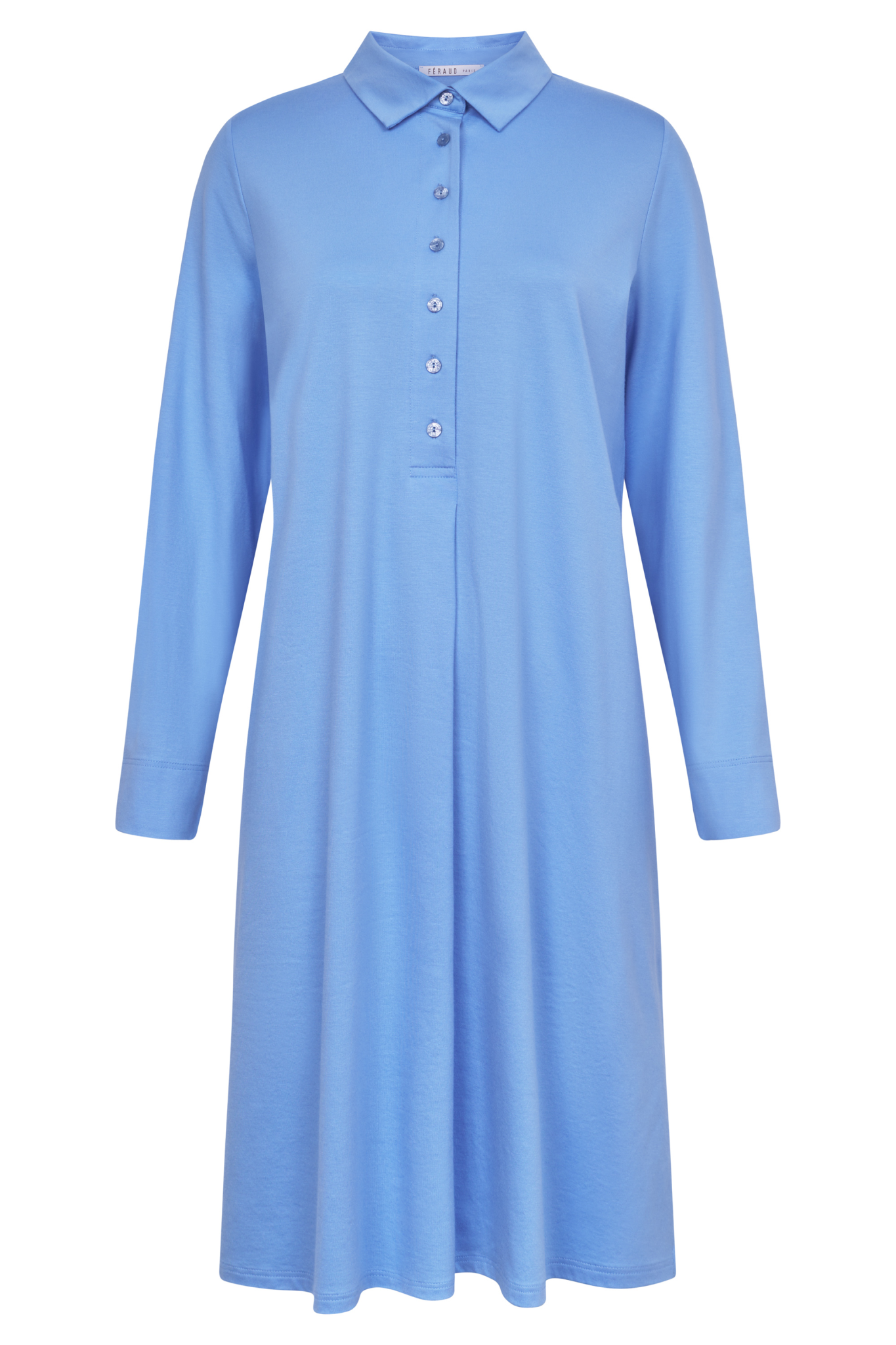 Féraud Nightgown front view in Skyblue