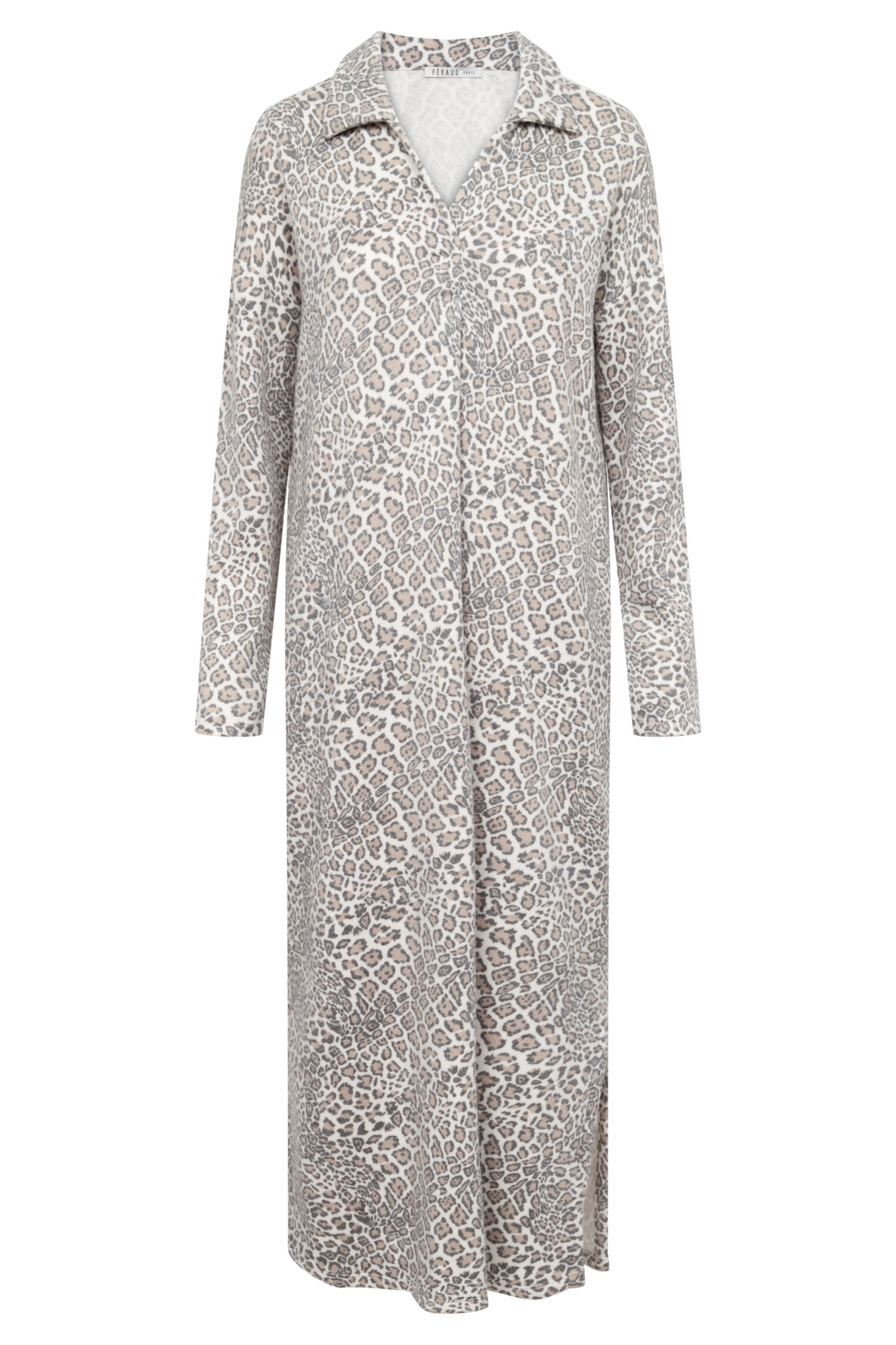 Féraud House Dress front view in Modern Leo