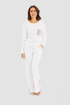 Féraud Lounge Pants on model in Ivory