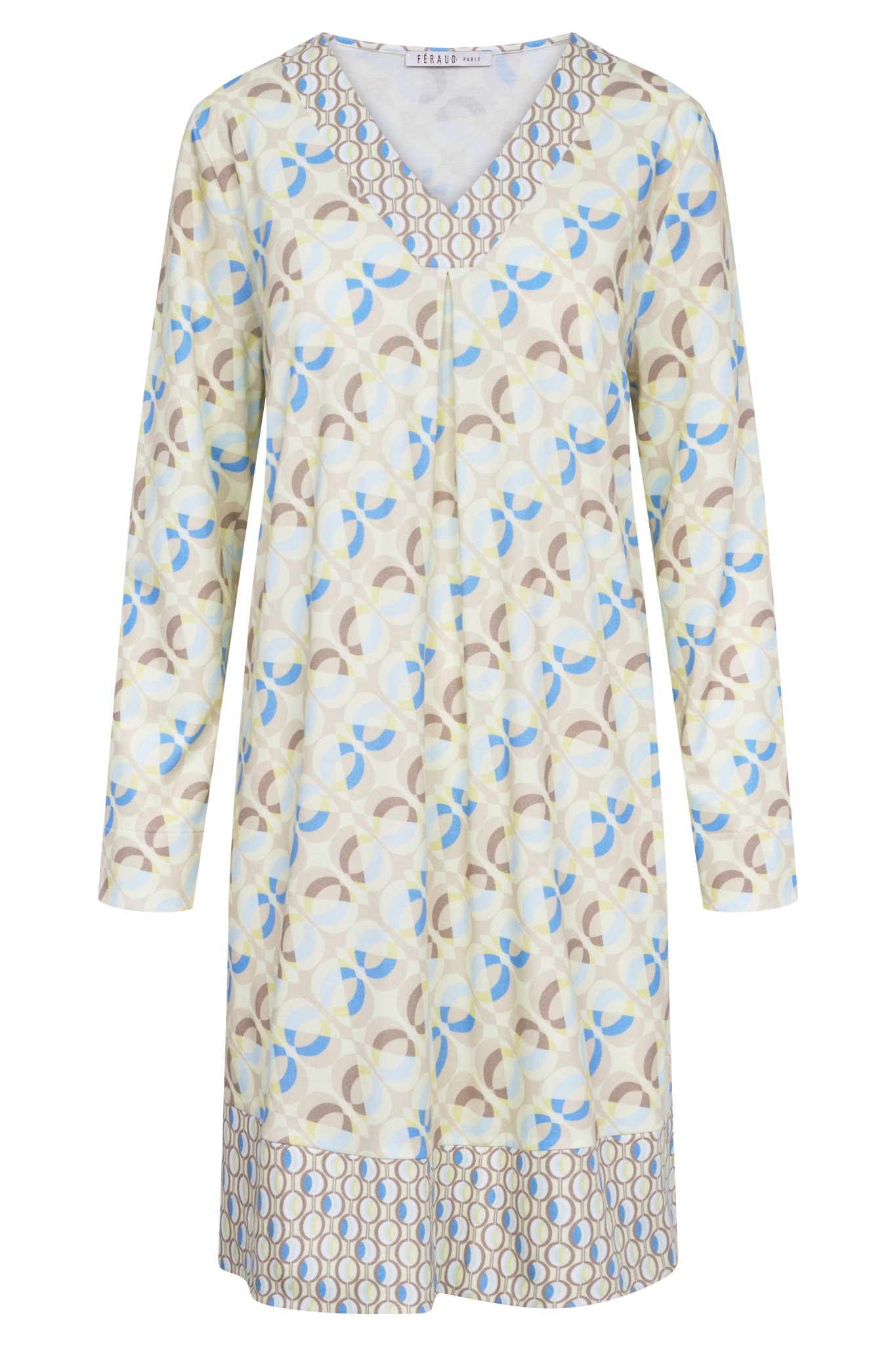 Féraud Nightgown front view in Print Mix