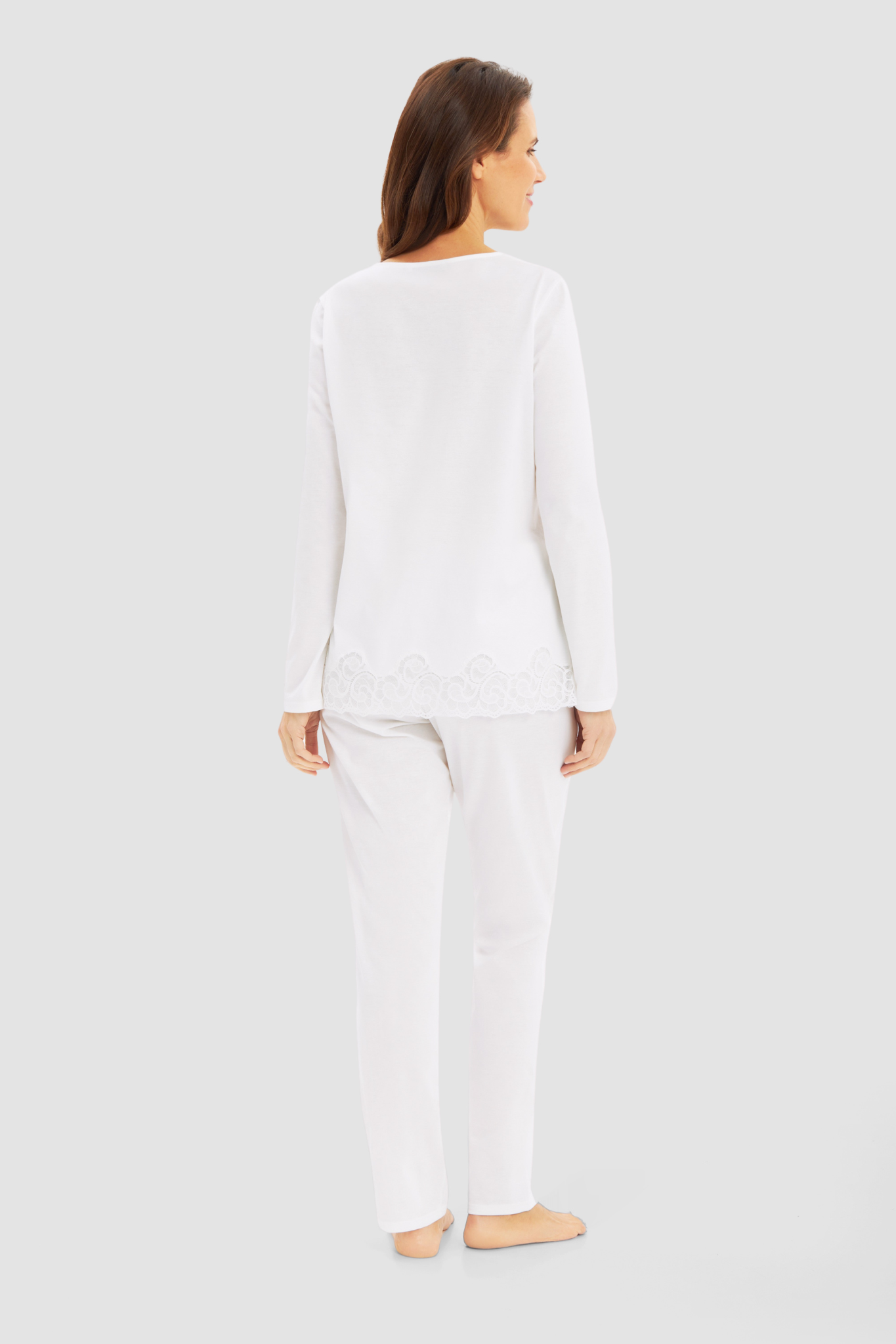 Féraud Pyjamas back view in Ivory