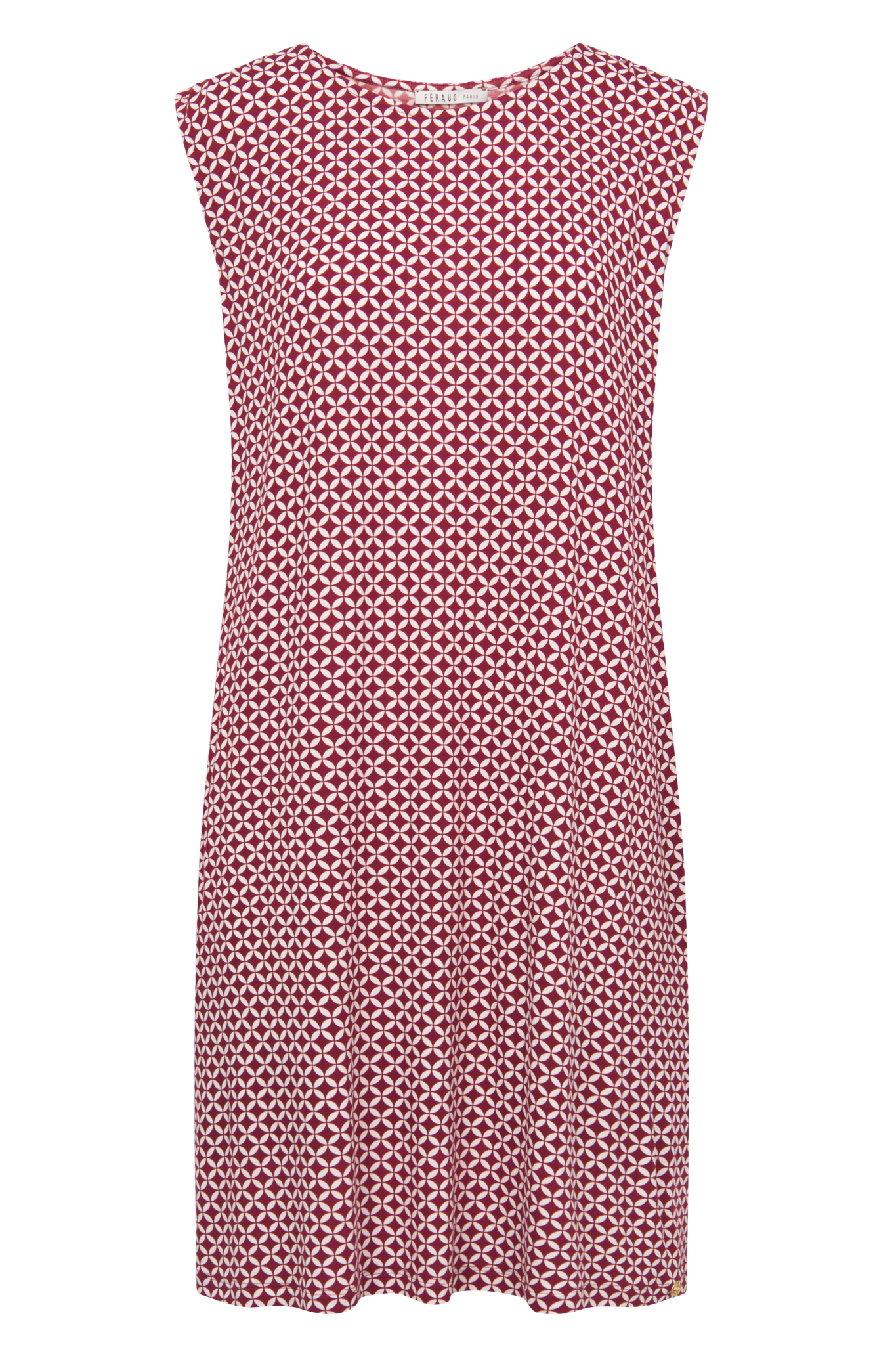 Féraud Beach Dress front view in Graphic Minimal