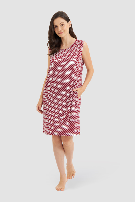 Féraud Beach Dress on model in Graphic Minimal