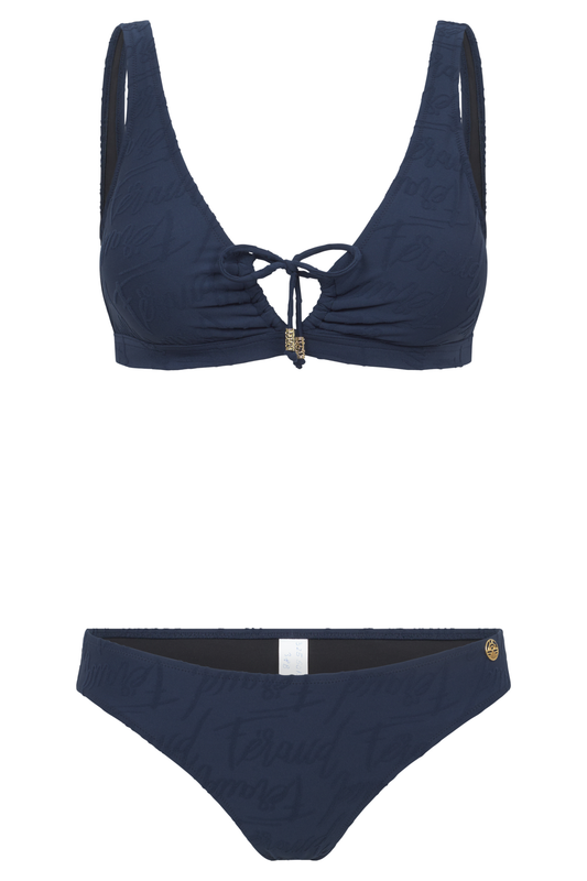 Féraud Bikini front view in Navy